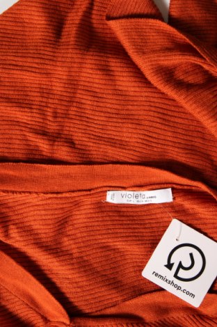 Дамски пуловер Violeta by Mango, Размер L, Цвят Оранжев, Цена 7,00 лв.