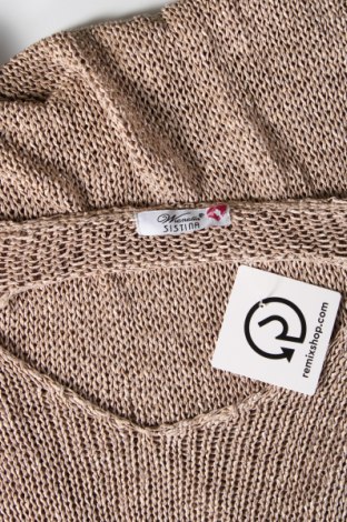 Дамски пуловер Wienella, Размер M, Цвят Бежов, Цена 7,68 лв.