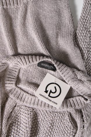 Дамски пуловер Woman By Tchibo, Размер L, Цвят Сив, Цена 29,00 лв.