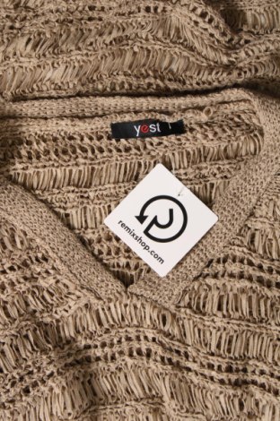 Дамски пуловер Yest, Размер M, Цвят Бежов, Цена 6,38 лв.
