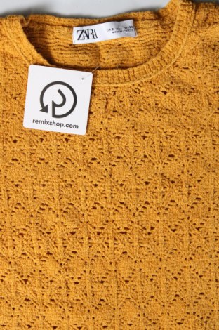 Дамски пуловер Zara, Размер S, Цвят Жълт, Цена 9,00 лв.
