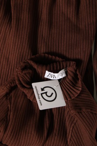 Γυναικείο πουλόβερ Zara, Μέγεθος L, Χρώμα Καφέ, Τιμή 12,37 €