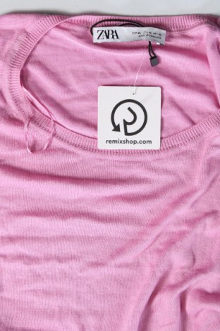 Дамски пуловер Zara, Размер XL, Цвят Розов, Цена 9,40 лв.