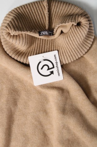 Дамски пуловер Zara, Размер S, Цвят Бежов, Цена 8,00 лв.