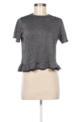 Дамски пуловер Zara Knitwear, Размер M, Цвят Сребрист, Цена 4,40 лв.