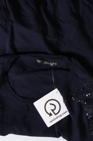 Damenpullover Zara Knitwear, Größe S, Farbe Blau, Preis 3,20 €