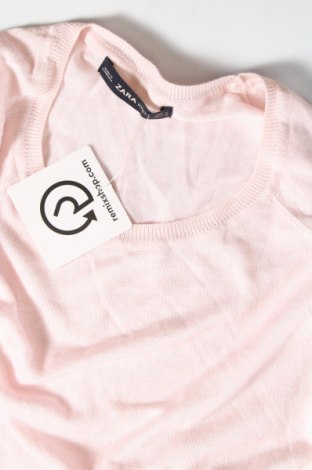 Дамски пуловер Zara Knitwear, Размер M, Цвят Розов, Цена 20,00 лв.
