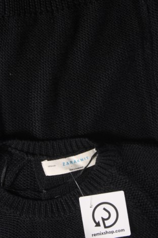 Дамски пуловер Zara Knitwear, Размер M, Цвят Черен, Цена 4,60 лв.