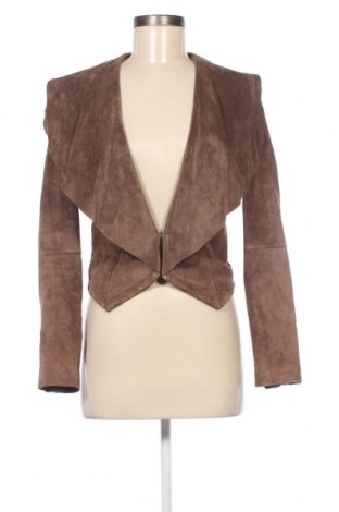 Дамско кожено сако Mario Conti, Размер S, Цвят Бежов, Цена 60,39 лв.