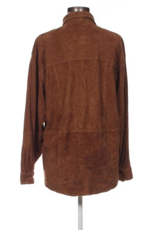 Дамско кожено яке, Размер M, Цвят Кафяв, Цена 72,76 лв.