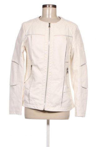Damen Lederjacke, Größe M, Farbe Weiß, Preis 28,99 €