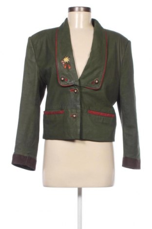 Dámska kožená bunda , Veľkosť M, Farba Zelená, Cena  32,01 €