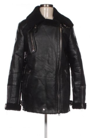 Dámska kožená bunda  Bershka, Veľkosť M, Farba Čierna, Cena  22,22 €
