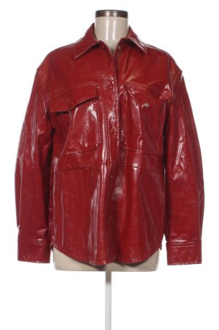 Dámska kožená bunda  Bershka, Veľkosť M, Farba Červená, Cena  16,67 €
