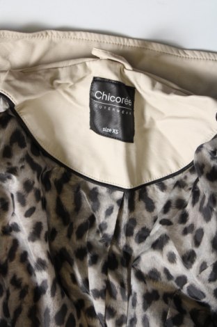 Дамско кожено яке Chicoree, Размер XS, Цвят Бежов, Цена 49,00 лв.