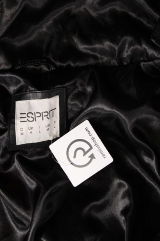 Дамско кожено яке Esprit, Размер M, Цвят Черен, Цена 102,00 лв.
