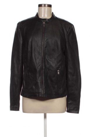 Γυναικείο δερμάτινο μπουφάν Ms Mode, Μέγεθος XL, Χρώμα Μαύρο, Τιμή 25,76 €