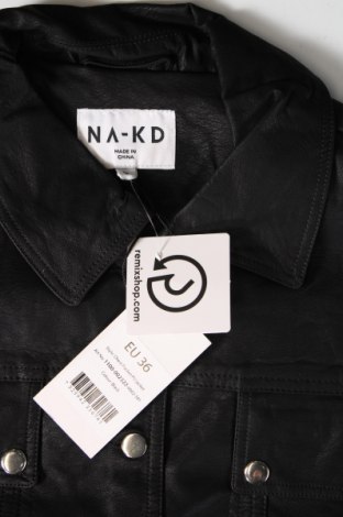 Damen Lederjacke NA-KD, Größe S, Farbe Schwarz, Preis € 17,32