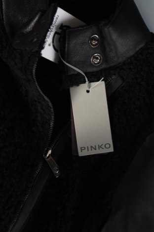 Γυναικείο δερμάτινο μπουφάν Pinko, Μέγεθος M, Χρώμα Μαύρο, Τιμή 531,96 €