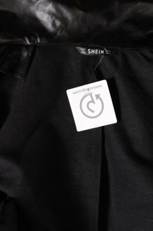 Dámská kožená bunda  SHEIN, Velikost S, Barva Černá, Cena  391,00 Kč