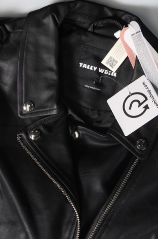 Dámska kožená bunda  Tally Weijl, Veľkosť S, Farba Čierna, Cena  40,72 €