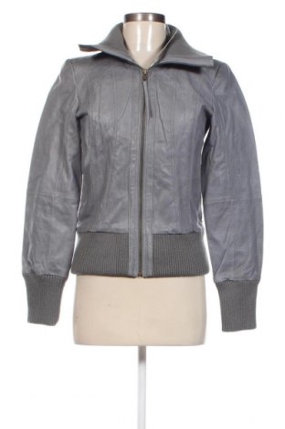 Damen Lederjacke Vero Moda, Größe M, Farbe Grau, Preis 120,20 €