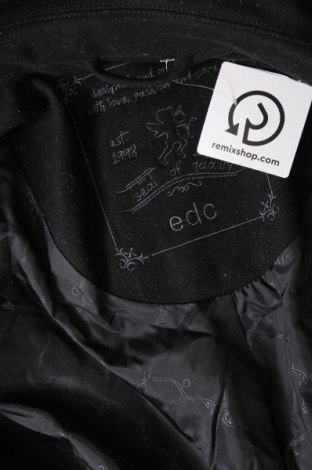 Дамско палто Edc By Esprit, Размер S, Цвят Черен, Цена 78,00 лв.