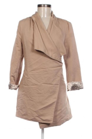 Дамско палто H&M Divided, Размер XS, Цвят Бежов, Цена 9,60 лв.