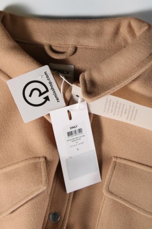 Γυναικείο παλτό ONLY, Μέγεθος L, Χρώμα  Μπέζ, Τιμή 48,97 €