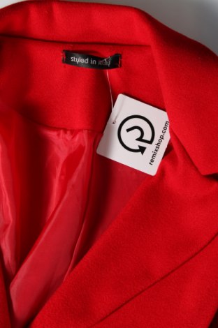 Palton de femei Styled In Italy, Mărime M, Culoare Roșu, Preț 127,30 Lei