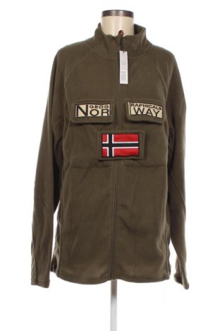 Damska bluza z polaru Geographical Norway, Rozmiar XL, Kolor Zielony, Cena 107,95 zł