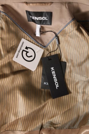 Γυναικείο σακάκι Kensol, Μέγεθος S, Χρώμα  Μπέζ, Τιμή 79,79 €
