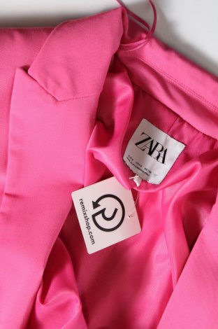 Дамско сако Zara, Размер S, Цвят Розов, Цена 33,24 лв.