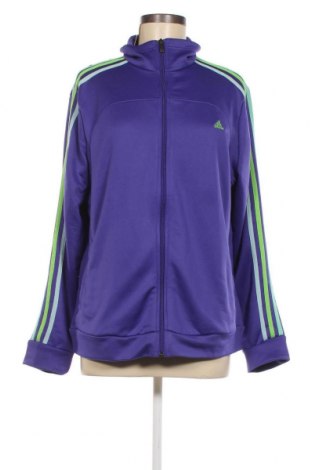 Γυναικεία αθλητική ζακέτα Adidas, Μέγεθος XL, Χρώμα Βιολετί, Τιμή 21,03 €