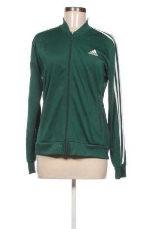 Дамско спортно горнище Adidas, Размер M, Цвят Зелен, Цена 61,20 лв.