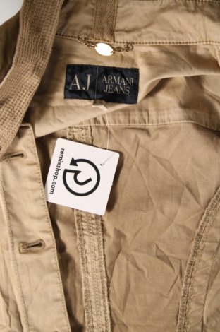 Дамско яке Armani Jeans, Размер S, Цвят Бежов, Цена 98,01 лв.