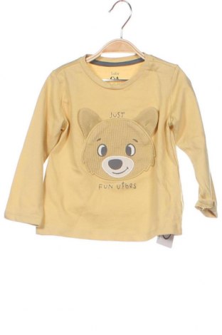 Детска блуза C&A, Размер 12-18m/ 80-86 см, Цвят Бежов, Цена 11,70 лв.