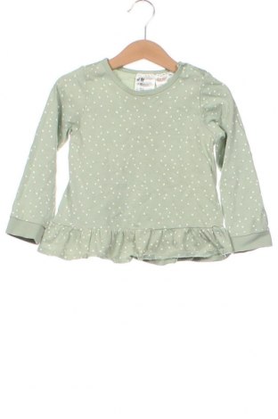 Παιδική μπλούζα H&M, Μέγεθος 18-24m/ 86-98 εκ., Χρώμα Πράσινο, Τιμή 3,25 €