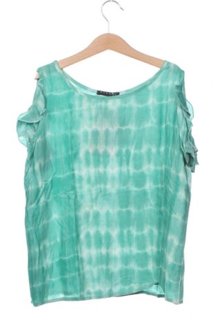 Детска блуза Sisley, Размер 7-8y/ 128-134 см, Цвят Зелен, Цена 16,00 лв.