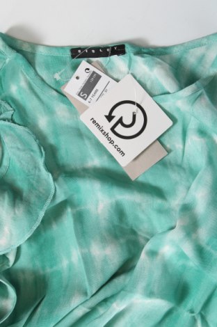 Детска блуза Sisley, Размер 5-6y/ 116-122 см, Цвят Зелен, Цена 16,00 лв.
