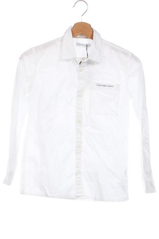 Детска риза Calvin Klein Jeans, Размер 8-9y/ 134-140 см, Цвят Бял, Цена 55,60 лв.