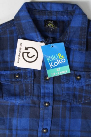 Kinderhemd Kiki & Koko, Größe 18-24m/ 86-98 cm, Farbe Blau, Preis 19,44 €