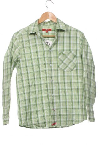 Детска риза S.Oliver, Размер 12-13y/ 158-164 см, Цвят Зелен, Цена 8,75 лв.