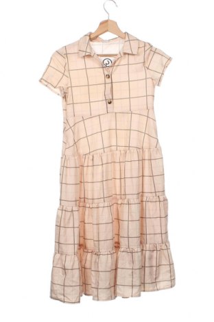 Детска рокля SHEIN, Размер 10-11y/ 146-152 см, Цвят Бежов, Цена 10,32 лв.