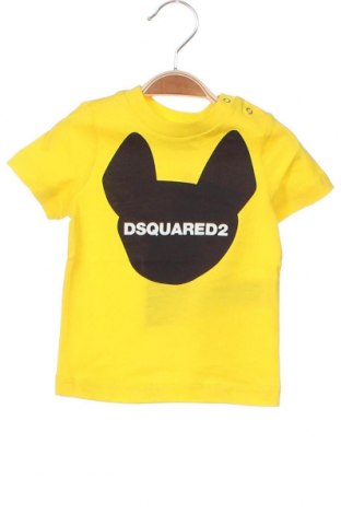 Παιδικό μπλουζάκι Dsquared2, Μέγεθος 3-6m/ 62-68 εκ., Χρώμα Κίτρινο, Τιμή 50,76 €