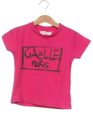 Детска тениска Gaelle Paris, Размер 3-4y/ 104-110 см, Цвят Розов, Цена 13,23 лв.