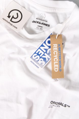 Детска тениска Jack & Jones, Размер 15-18y/ 170-176 см, Цвят Бял, Цена 34,00 лв.