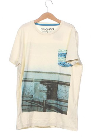 Παιδικό μπλουζάκι Originals By Jack & Jones, Μέγεθος 8-9y/ 134-140 εκ., Χρώμα Εκρού, Τιμή 6,80 €