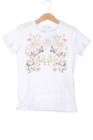 Kinder T-Shirt Roberto Cavalli Junior, Größe 7-8y/ 128-134 cm, Farbe Weiß, Preis 32,91 €