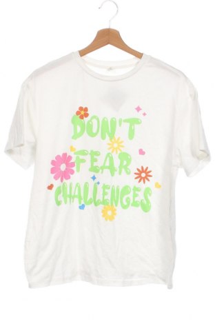 Dziecięcy T-shirt SHEIN, Rozmiar 12-13y/ 158-164 cm, Kolor Biały, Cena 31,99 zł